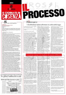 novembre 2002: LE GIORNATE DI COSENZA