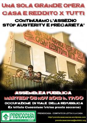 - Canossiane occupate, assemblea